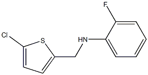 N-[(5-chlorothiophen-2-yl)methyl]-2-fluoroaniline Struktur