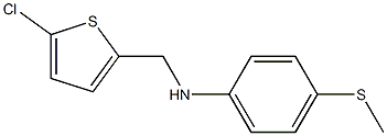 N-[(5-chlorothiophen-2-yl)methyl]-4-(methylsulfanyl)aniline Struktur