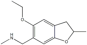 N-[(5-ethoxy-2-methyl-2,3-dihydro-1-benzofuran-6-yl)methyl]-N-methylamine Struktur