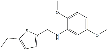 N-[(5-ethylthiophen-2-yl)methyl]-2,5-dimethoxyaniline Struktur