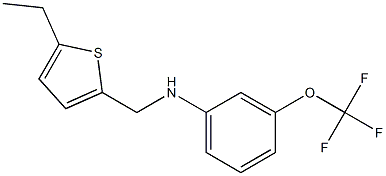 N-[(5-ethylthiophen-2-yl)methyl]-3-(trifluoromethoxy)aniline Struktur