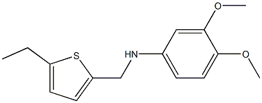 N-[(5-ethylthiophen-2-yl)methyl]-3,4-dimethoxyaniline Struktur