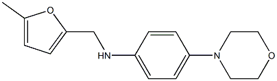 N-[(5-methylfuran-2-yl)methyl]-4-(morpholin-4-yl)aniline Struktur