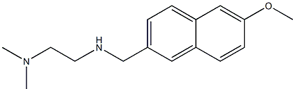 N'-[(6-methoxy-2-naphthyl)methyl]-N,N-dimethylethane-1,2-diamine Struktur