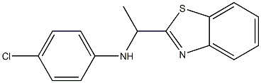 N-[1-(1,3-benzothiazol-2-yl)ethyl]-4-chloroaniline Struktur