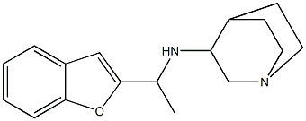 N-[1-(1-benzofuran-2-yl)ethyl]-1-azabicyclo[2.2.2]octan-3-amine Struktur