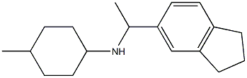 N-[1-(2,3-dihydro-1H-inden-5-yl)ethyl]-4-methylcyclohexan-1-amine Struktur