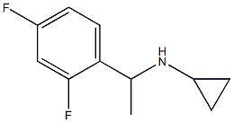 N-[1-(2,4-difluorophenyl)ethyl]cyclopropanamine Struktur