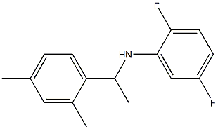 N-[1-(2,4-dimethylphenyl)ethyl]-2,5-difluoroaniline Struktur