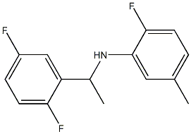 N-[1-(2,5-difluorophenyl)ethyl]-2-fluoro-5-methylaniline Struktur