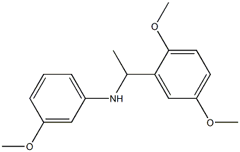 N-[1-(2,5-dimethoxyphenyl)ethyl]-3-methoxyaniline Struktur