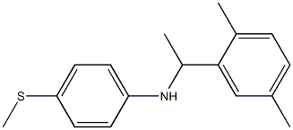 N-[1-(2,5-dimethylphenyl)ethyl]-4-(methylsulfanyl)aniline Struktur