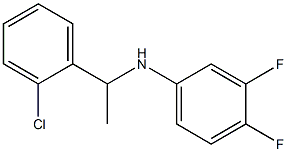 N-[1-(2-chlorophenyl)ethyl]-3,4-difluoroaniline Struktur