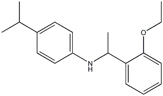 N-[1-(2-ethoxyphenyl)ethyl]-4-(propan-2-yl)aniline Struktur