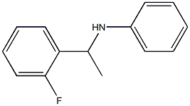 N-[1-(2-fluorophenyl)ethyl]aniline Struktur