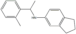 N-[1-(2-methylphenyl)ethyl]-2,3-dihydro-1H-inden-5-amine Struktur