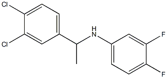 N-[1-(3,4-dichlorophenyl)ethyl]-3,4-difluoroaniline Struktur