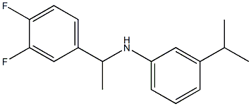 N-[1-(3,4-difluorophenyl)ethyl]-3-(propan-2-yl)aniline Struktur