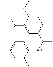 N-[1-(3,4-dimethoxyphenyl)ethyl]-2,4-dimethylaniline Struktur