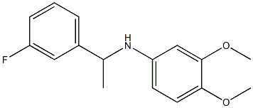 N-[1-(3-fluorophenyl)ethyl]-3,4-dimethoxyaniline Struktur