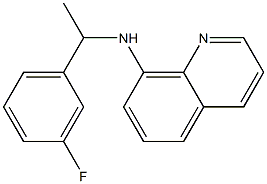 N-[1-(3-fluorophenyl)ethyl]quinolin-8-amine Struktur