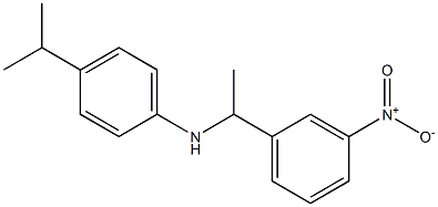 N-[1-(3-nitrophenyl)ethyl]-4-(propan-2-yl)aniline Struktur