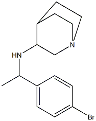 N-[1-(4-bromophenyl)ethyl]-1-azabicyclo[2.2.2]octan-3-amine Struktur