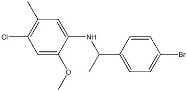 N-[1-(4-bromophenyl)ethyl]-4-chloro-2-methoxy-5-methylaniline Struktur