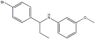 N-[1-(4-bromophenyl)propyl]-3-methoxyaniline Struktur