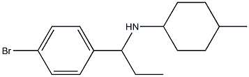 N-[1-(4-bromophenyl)propyl]-4-methylcyclohexan-1-amine Struktur