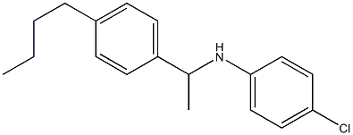 N-[1-(4-butylphenyl)ethyl]-4-chloroaniline Struktur