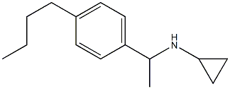 N-[1-(4-butylphenyl)ethyl]cyclopropanamine Struktur