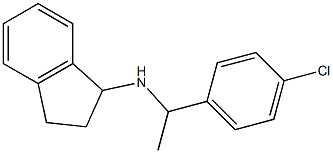 N-[1-(4-chlorophenyl)ethyl]-2,3-dihydro-1H-inden-1-amine Struktur