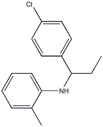 N-[1-(4-chlorophenyl)propyl]-2-methylaniline Struktur