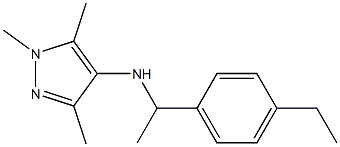 N-[1-(4-ethylphenyl)ethyl]-1,3,5-trimethyl-1H-pyrazol-4-amine Struktur