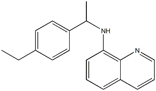 N-[1-(4-ethylphenyl)ethyl]quinolin-8-amine Struktur