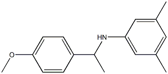 N-[1-(4-methoxyphenyl)ethyl]-3,5-dimethylaniline Struktur