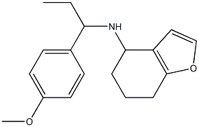 N-[1-(4-methoxyphenyl)propyl]-4,5,6,7-tetrahydro-1-benzofuran-4-amine Struktur