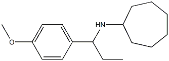 N-[1-(4-methoxyphenyl)propyl]cycloheptanamine Struktur