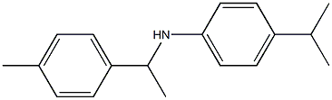 N-[1-(4-methylphenyl)ethyl]-4-(propan-2-yl)aniline Struktur