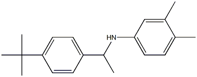 N-[1-(4-tert-butylphenyl)ethyl]-3,4-dimethylaniline Struktur