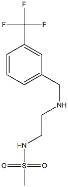 N-[2-({[3-(trifluoromethyl)phenyl]methyl}amino)ethyl]methanesulfonamide Struktur