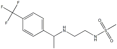 N-[2-({1-[4-(trifluoromethyl)phenyl]ethyl}amino)ethyl]methanesulfonamide Struktur