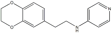 N-[2-(2,3-dihydro-1,4-benzodioxin-6-yl)ethyl]pyridin-4-amine Struktur