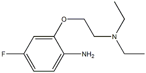 N-[2-(2-amino-5-fluorophenoxy)ethyl]-N,N-diethylamine Struktur