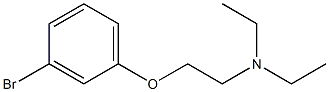 N-[2-(3-bromophenoxy)ethyl]-N,N-diethylamine Struktur