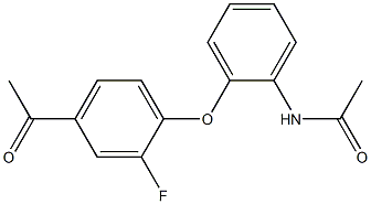 N-[2-(4-acetyl-2-fluorophenoxy)phenyl]acetamide Struktur