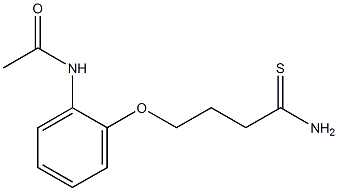 N-[2-(4-amino-4-thioxobutoxy)phenyl]acetamide Struktur