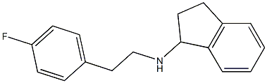 N-[2-(4-fluorophenyl)ethyl]-2,3-dihydro-1H-inden-1-amine Struktur