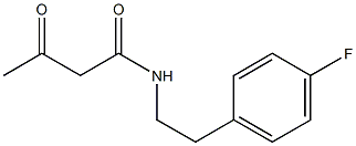 N-[2-(4-fluorophenyl)ethyl]-3-oxobutanamide Struktur